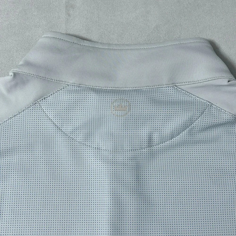 Peter Millar 1/4 Zip Pullover Men XL Gray Blue Ombre Performance Golf